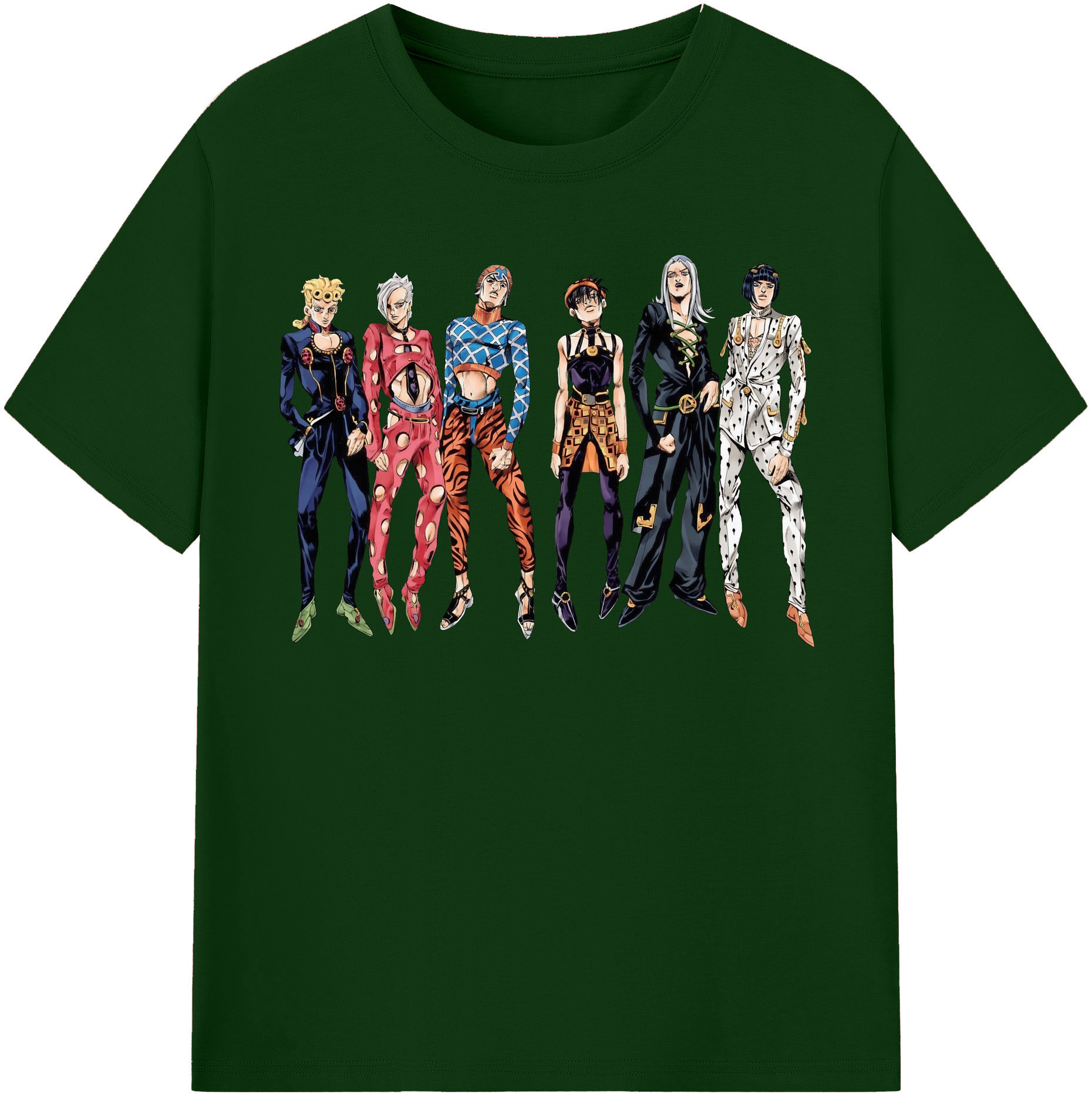 （画像用） ジョジョの奇妙な冒険 JoJo's Bizarre Adventure 綿100％半袖Tシャツ（フロントプリント）